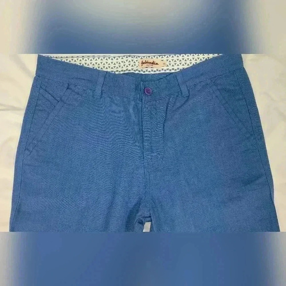 Fabindia Blue slim fit cotton pants size 32‎ - Picture 4 of 10